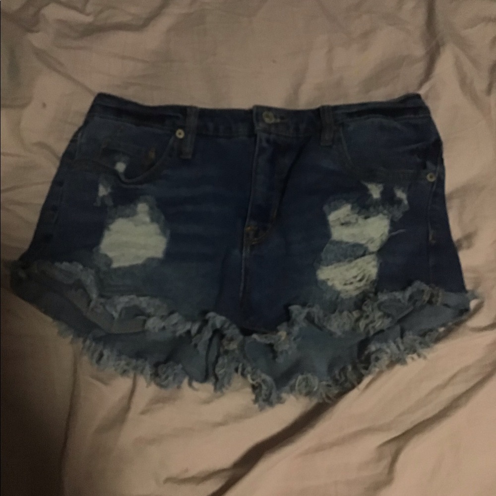 Denim ripped  shorts